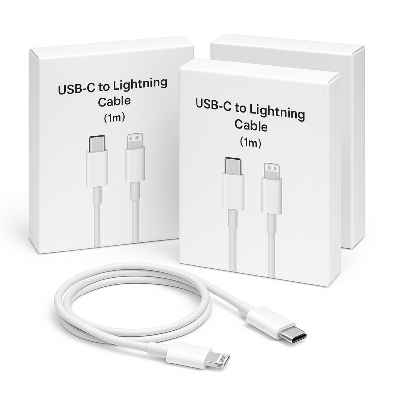 USB-C - Lightning-kabel 1M  til opladning af og dataoverfrsel til og fra Apple-enheder