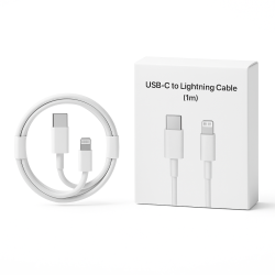 USB-C - Lightning-kabel 1M  til opladning af og dataoverfrsel til og fra Apple-enheder