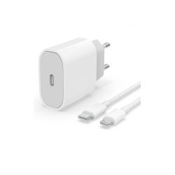 20W hurtigoplader USB-C strmadapter + Lightning-kabel til iPhone
