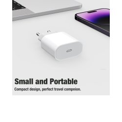 20W hurtigoplader USB-C strmadapter + Lightning-kabel til iPhone