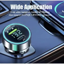 Biloplader med USB-C Power Delivery (PD)og klassiskUSB-A-port