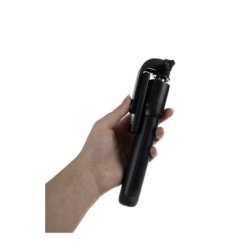 &#129331; Selfiestang / Selfie Stick  iPhone &amp; Android  Bluetooth Sort, kan forlnges op til 110 cm