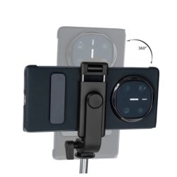 &#129331; Selfiestang / Selfie Stick  iPhone &amp; Android  Bluetooth Sort, kan forlnges op til 110 cm