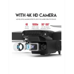E88 Pro Drone  4K HD Kamera, Foldbar, med Taske &amp; Fjernbetjening