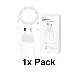 20W hurtigoplader USB-C strmadapter + Lightning-kabel til iPhone