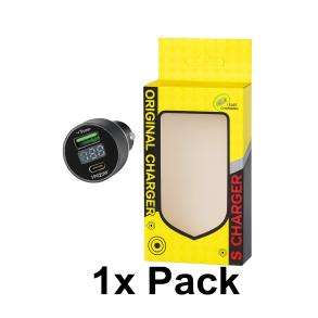 Biloplader med USB-C Power Delivery (PD)og klassiskUSB-A-port