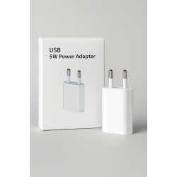 USB Strmadapter 5W  USB-A Oplader  Hold dine enheder opladet nemt og sikkert med denne kompakte 5W