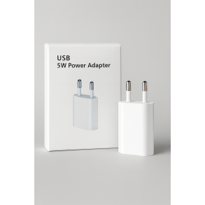 USB Strmadapter 5W  USB-A Oplader  Hold dine enheder opladet nemt og sikkert med denne kompakte 5W
