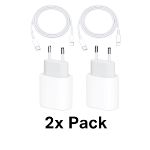 iPhone 20W USB-C Oplader + Lightning Kabel  Hurtigopladning  1m