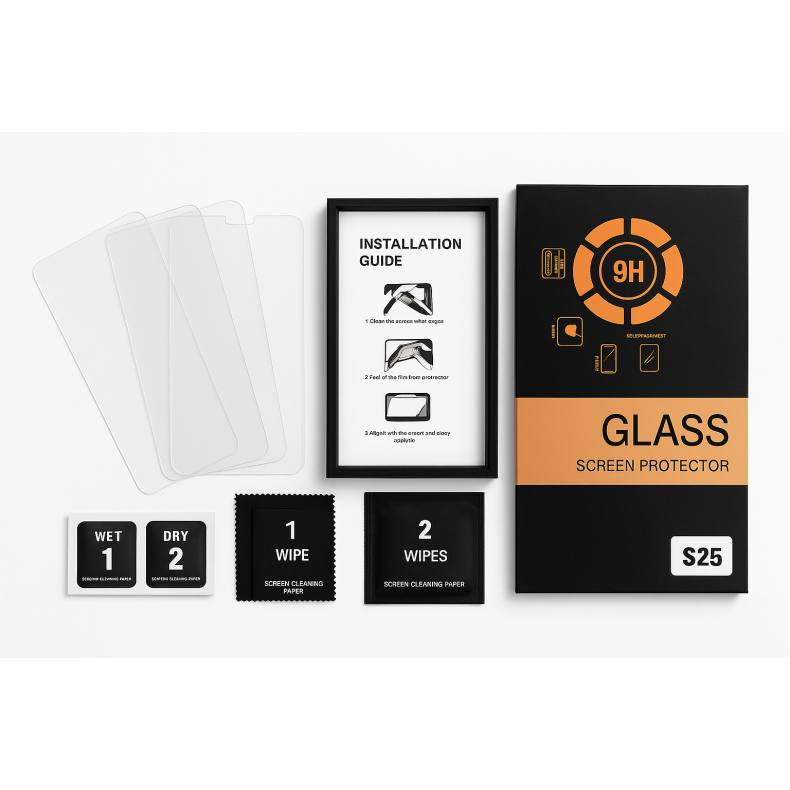 3x Skrmbeskytter 9H til iPhone 16 Pro / Plus / Pro Max 