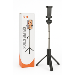 &#129331; Selfiestang / Selfie Stick  iPhone &amp; Android  Bluetooth Sort, kan forlnges op til 110 cm
