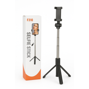 🤳 Selfiestang / Selfie Stick  iPhone & Android  Bluetooth Sort, kan forlnges op til 110 cm